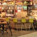 The Pancake House - Scape | Products Seen: [Plug Tower Barchair, Melcor Barstool + Wood, Melcor Sidechair + Wood & Antique High Base]